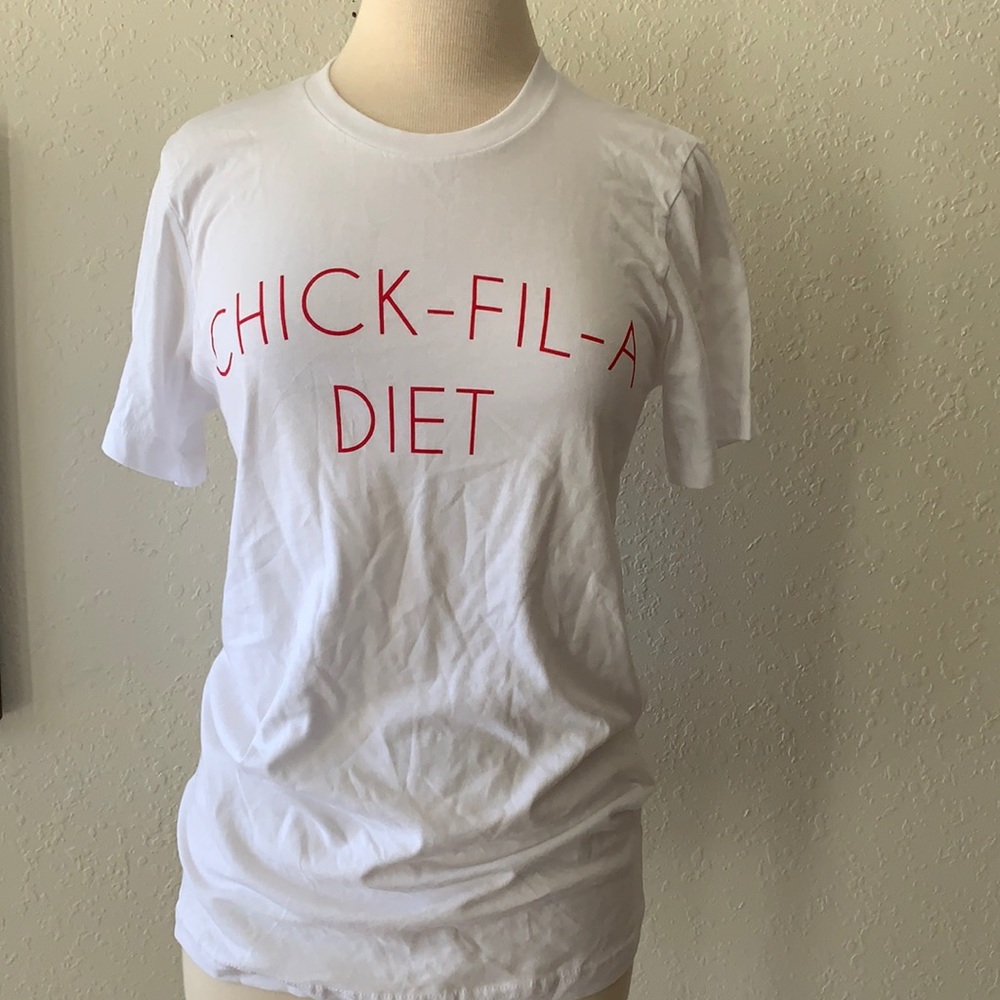 NWT Chick-fil-a diet shirt from Magnolia Boutique size m small white red CFA